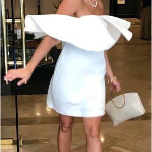 Trina Turk size small white off the shoulder strapless dress!!